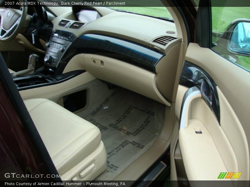 Dark Cherry Red Pearl / Parchment 2007 Acura MDX Technology