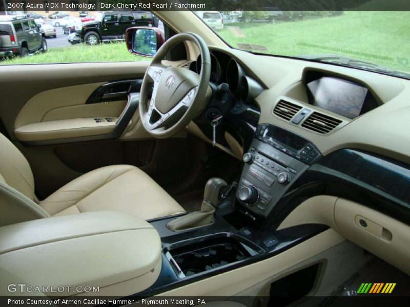 Dark Cherry Red Pearl / Parchment 2007 Acura MDX Technology