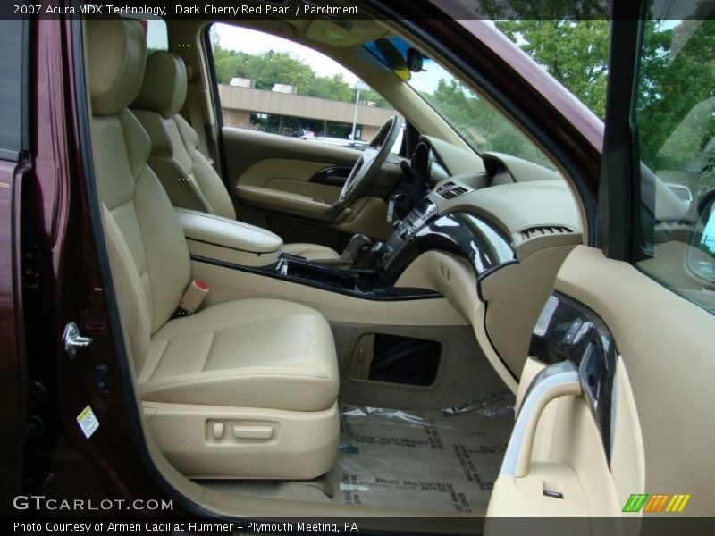 Dark Cherry Red Pearl / Parchment 2007 Acura MDX Technology