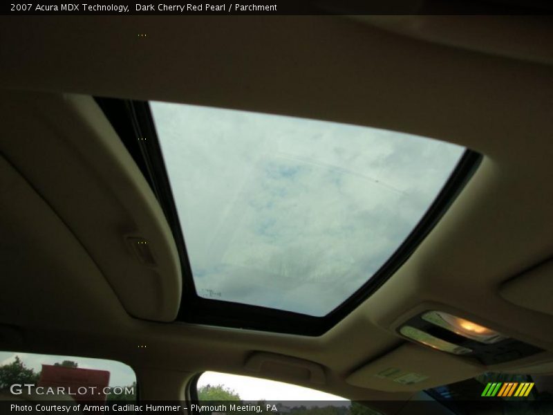 Dark Cherry Red Pearl / Parchment 2007 Acura MDX Technology