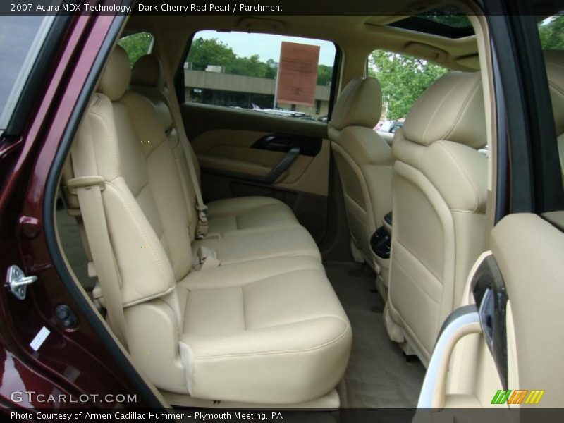 Dark Cherry Red Pearl / Parchment 2007 Acura MDX Technology