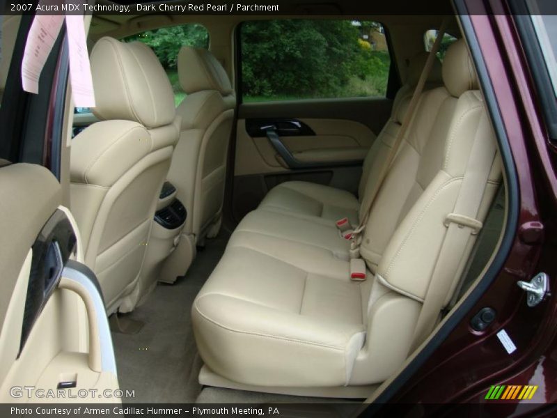 Dark Cherry Red Pearl / Parchment 2007 Acura MDX Technology