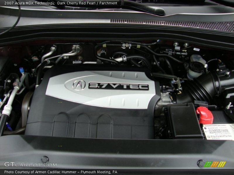Dark Cherry Red Pearl / Parchment 2007 Acura MDX Technology