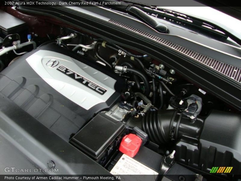 Dark Cherry Red Pearl / Parchment 2007 Acura MDX Technology