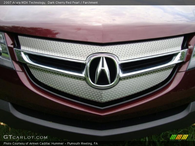 Dark Cherry Red Pearl / Parchment 2007 Acura MDX Technology