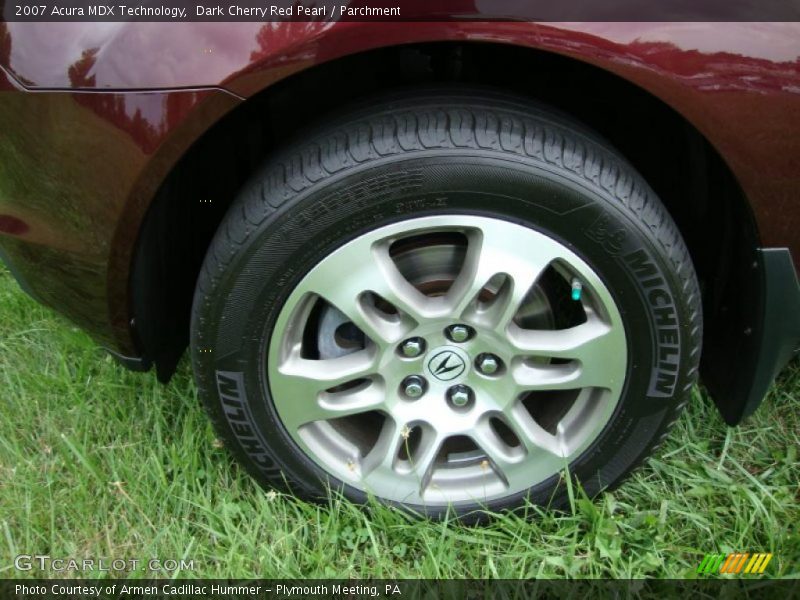 Dark Cherry Red Pearl / Parchment 2007 Acura MDX Technology