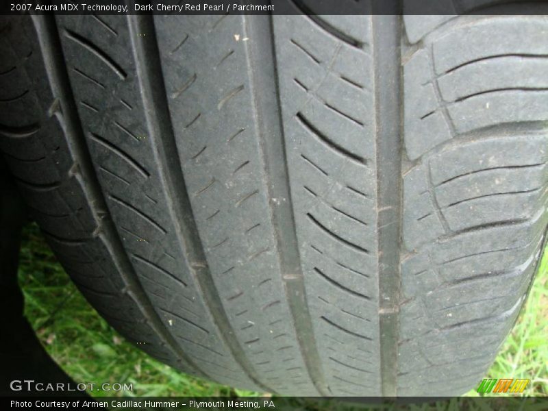 Dark Cherry Red Pearl / Parchment 2007 Acura MDX Technology