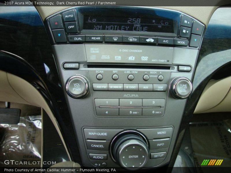 Dark Cherry Red Pearl / Parchment 2007 Acura MDX Technology