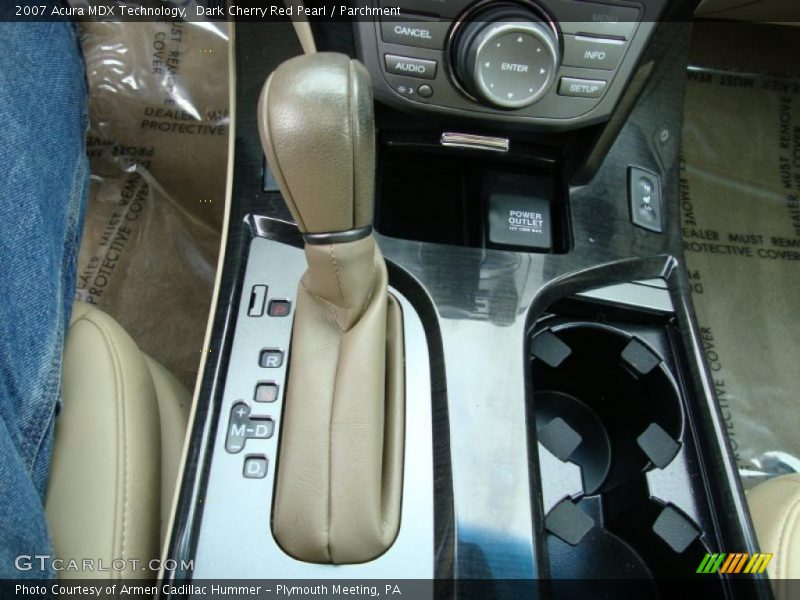 Dark Cherry Red Pearl / Parchment 2007 Acura MDX Technology