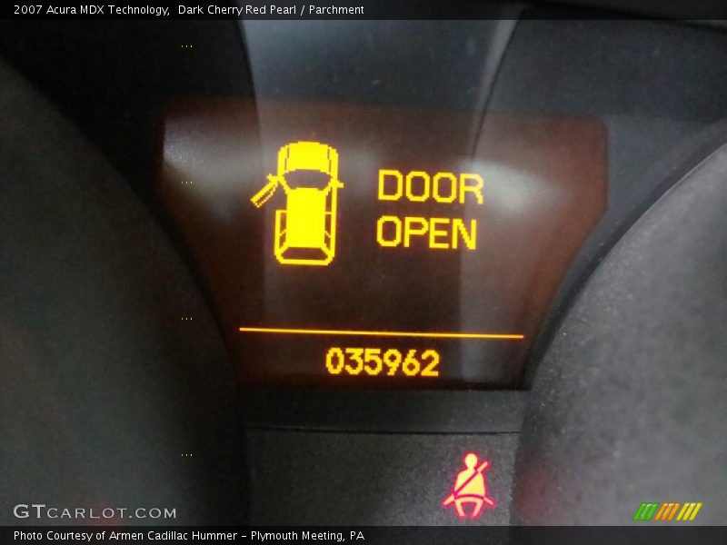 Dark Cherry Red Pearl / Parchment 2007 Acura MDX Technology