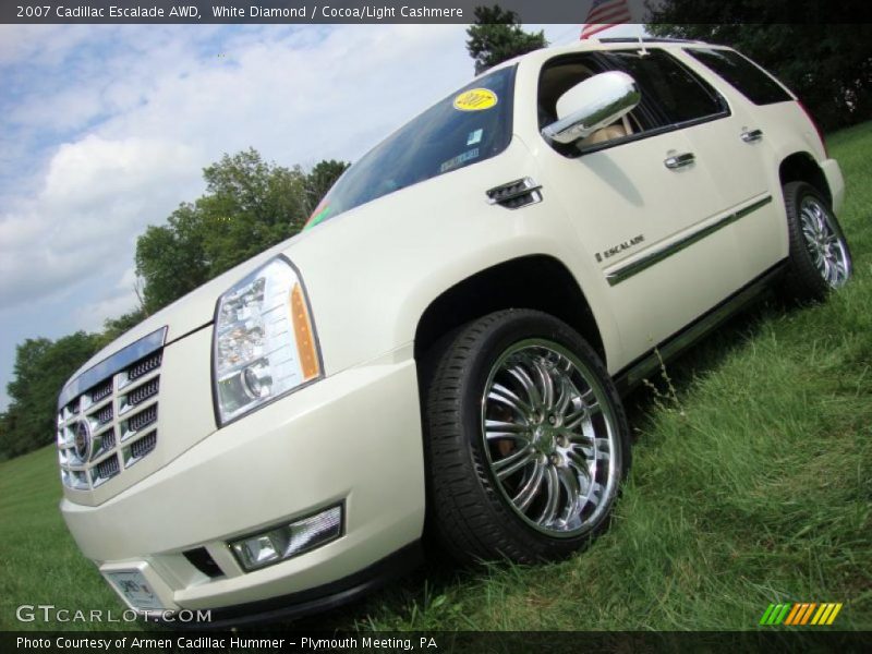 White Diamond / Cocoa/Light Cashmere 2007 Cadillac Escalade AWD