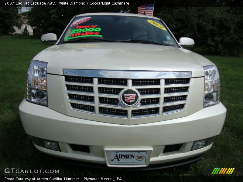 White Diamond / Cocoa/Light Cashmere 2007 Cadillac Escalade AWD