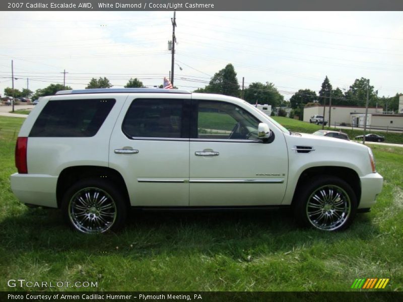 White Diamond / Cocoa/Light Cashmere 2007 Cadillac Escalade AWD