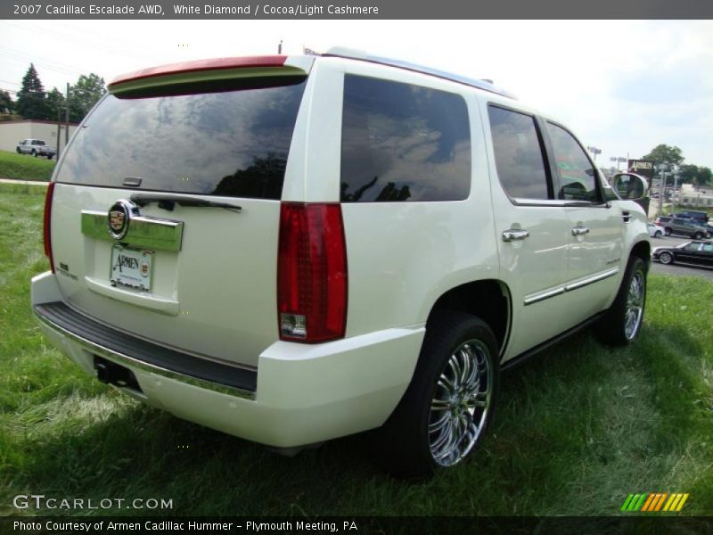 White Diamond / Cocoa/Light Cashmere 2007 Cadillac Escalade AWD