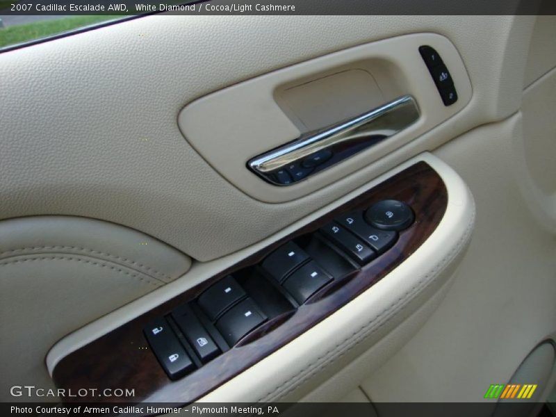 White Diamond / Cocoa/Light Cashmere 2007 Cadillac Escalade AWD