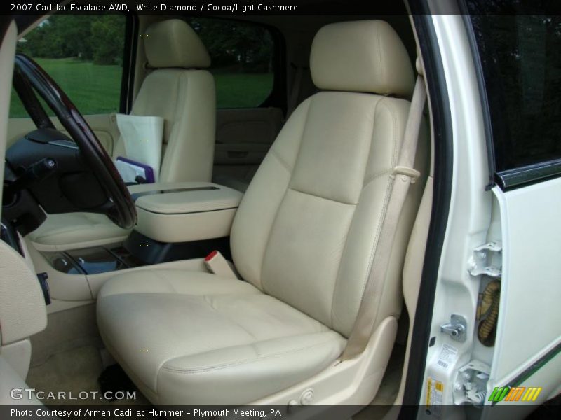 White Diamond / Cocoa/Light Cashmere 2007 Cadillac Escalade AWD