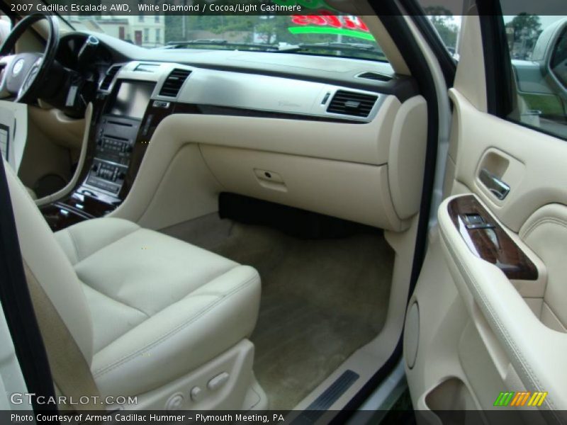 White Diamond / Cocoa/Light Cashmere 2007 Cadillac Escalade AWD