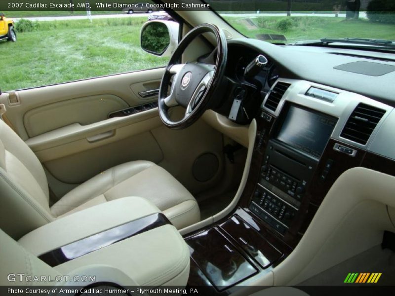 White Diamond / Cocoa/Light Cashmere 2007 Cadillac Escalade AWD