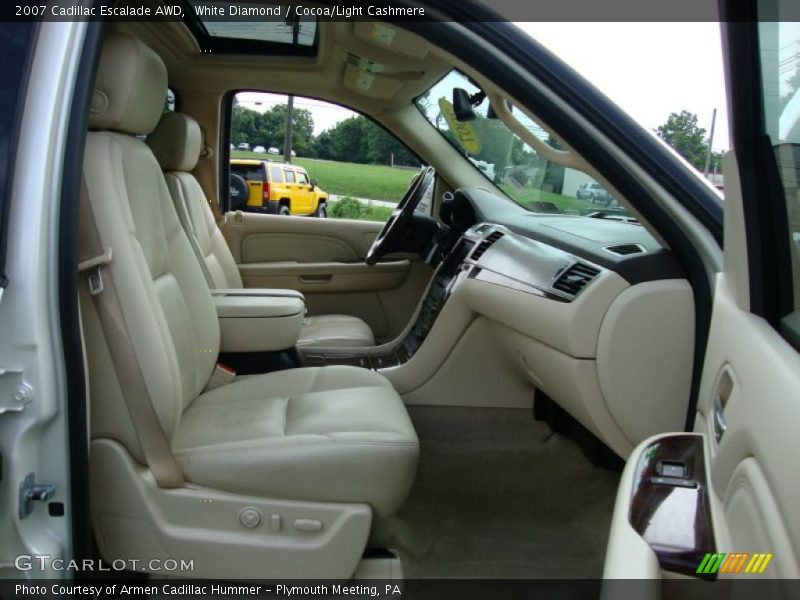 White Diamond / Cocoa/Light Cashmere 2007 Cadillac Escalade AWD