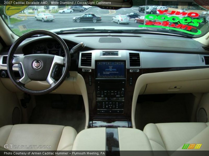 White Diamond / Cocoa/Light Cashmere 2007 Cadillac Escalade AWD