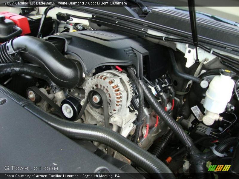 White Diamond / Cocoa/Light Cashmere 2007 Cadillac Escalade AWD