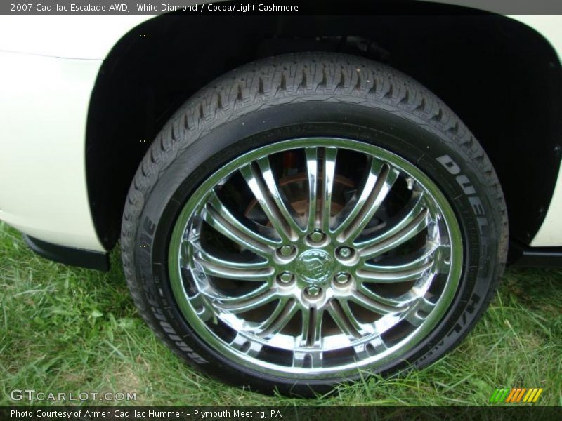 White Diamond / Cocoa/Light Cashmere 2007 Cadillac Escalade AWD
