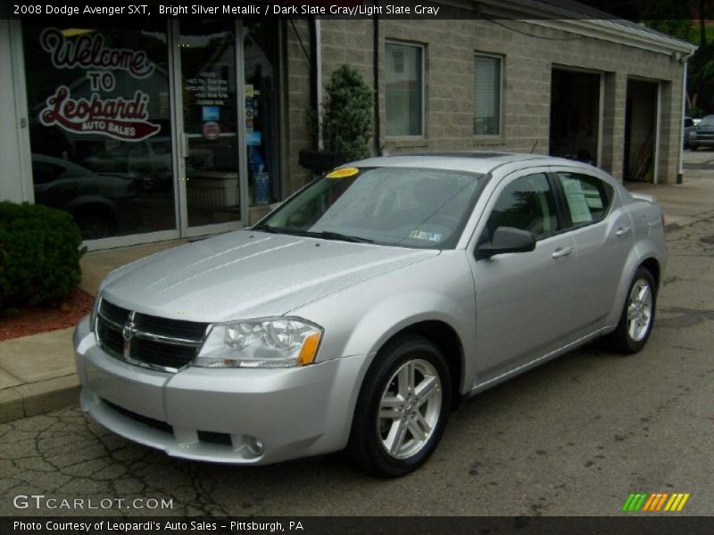 Bright Silver Metallic / Dark Slate Gray/Light Slate Gray 2008 Dodge Avenger SXT