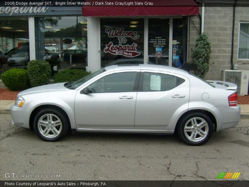Bright Silver Metallic / Dark Slate Gray/Light Slate Gray 2008 Dodge Avenger SXT