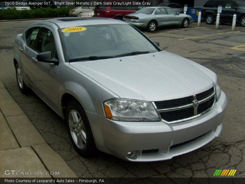 Bright Silver Metallic / Dark Slate Gray/Light Slate Gray 2008 Dodge Avenger SXT