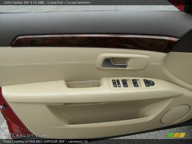 Crystal Red / Cocoa/Cashmere 2009 Cadillac SRX 4 V6 AWD