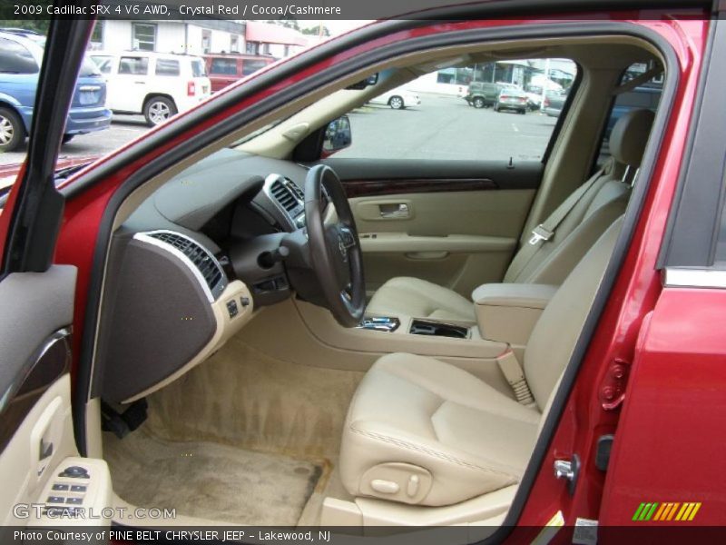 Crystal Red / Cocoa/Cashmere 2009 Cadillac SRX 4 V6 AWD