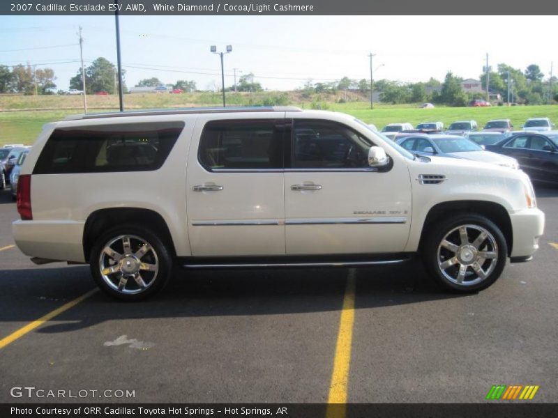 White Diamond / Cocoa/Light Cashmere 2007 Cadillac Escalade ESV AWD