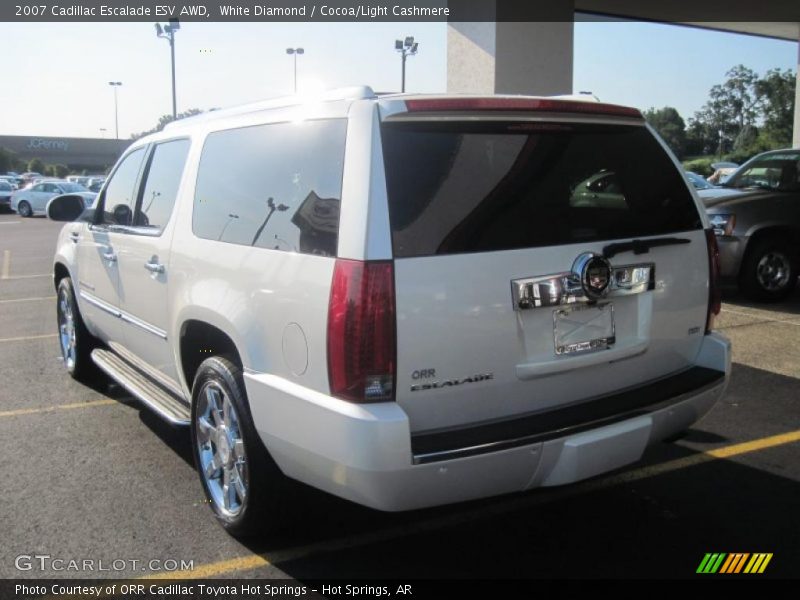 White Diamond / Cocoa/Light Cashmere 2007 Cadillac Escalade ESV AWD