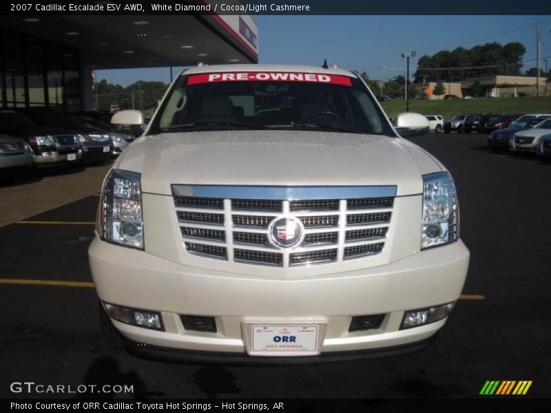 White Diamond / Cocoa/Light Cashmere 2007 Cadillac Escalade ESV AWD