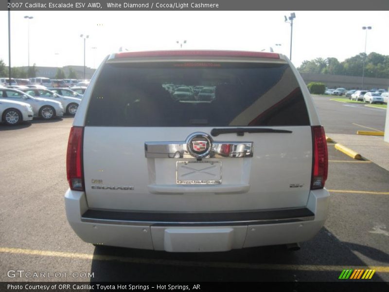 White Diamond / Cocoa/Light Cashmere 2007 Cadillac Escalade ESV AWD