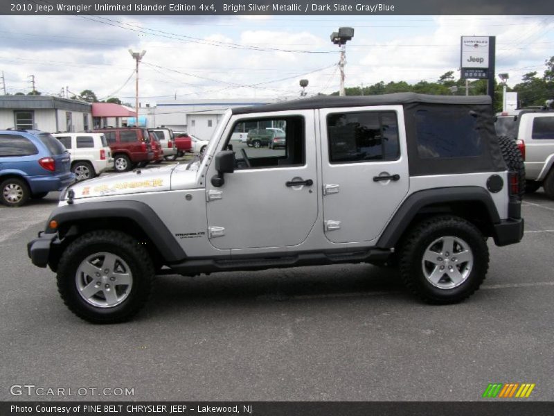 Bright Silver Metallic / Dark Slate Gray/Blue 2010 Jeep Wrangler Unlimited Islander Edition 4x4