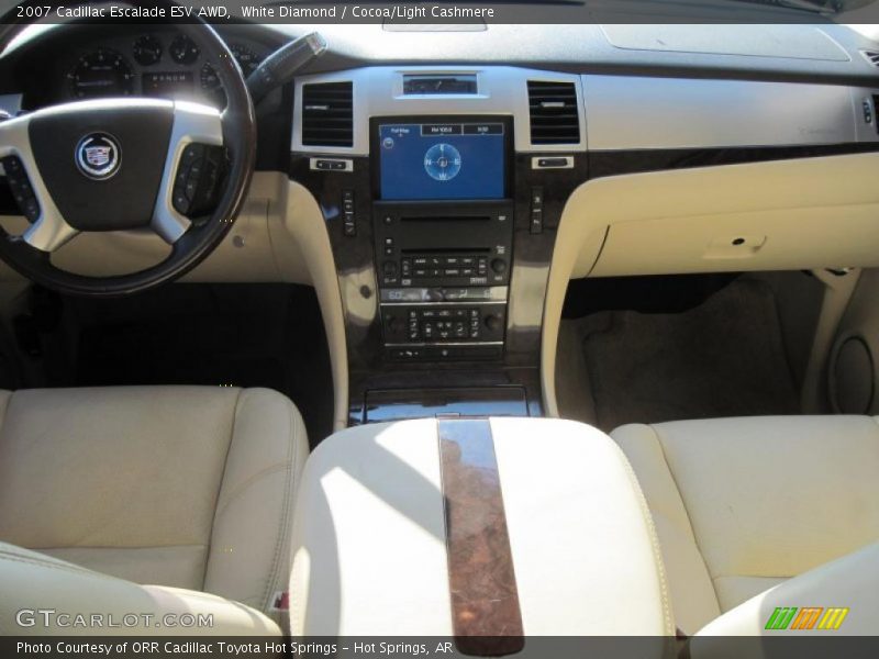 White Diamond / Cocoa/Light Cashmere 2007 Cadillac Escalade ESV AWD