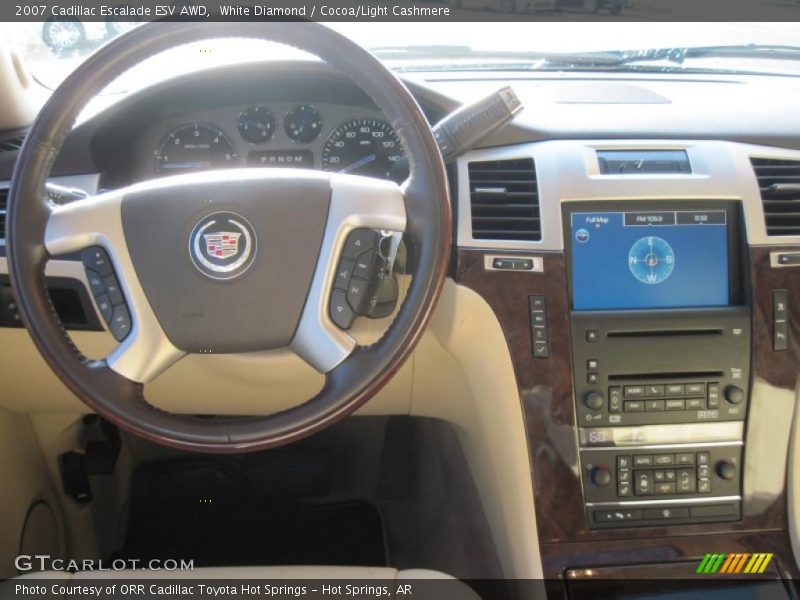 White Diamond / Cocoa/Light Cashmere 2007 Cadillac Escalade ESV AWD