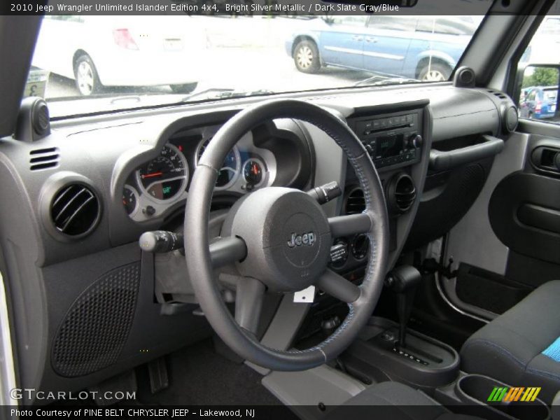 Bright Silver Metallic / Dark Slate Gray/Blue 2010 Jeep Wrangler Unlimited Islander Edition 4x4