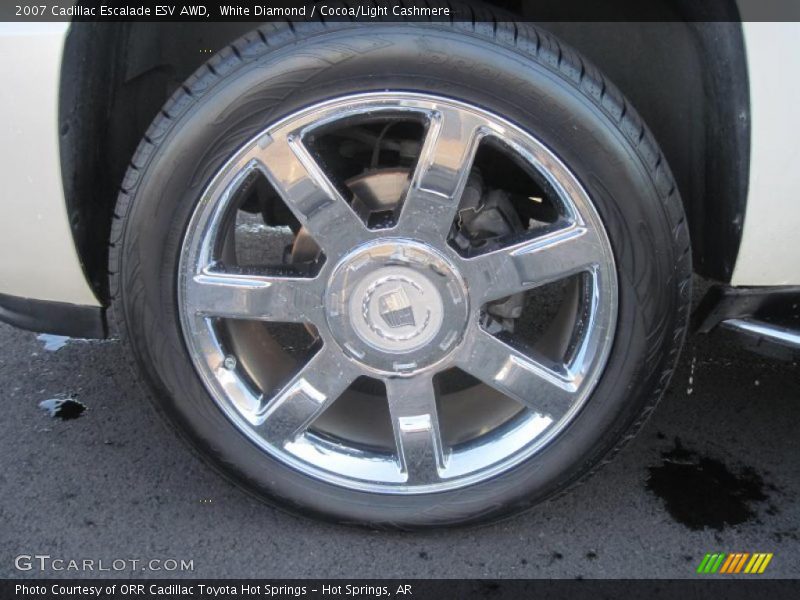 White Diamond / Cocoa/Light Cashmere 2007 Cadillac Escalade ESV AWD