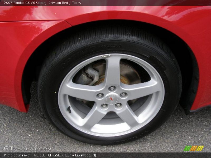 Crimson Red / Ebony 2007 Pontiac G6 V6 Sedan