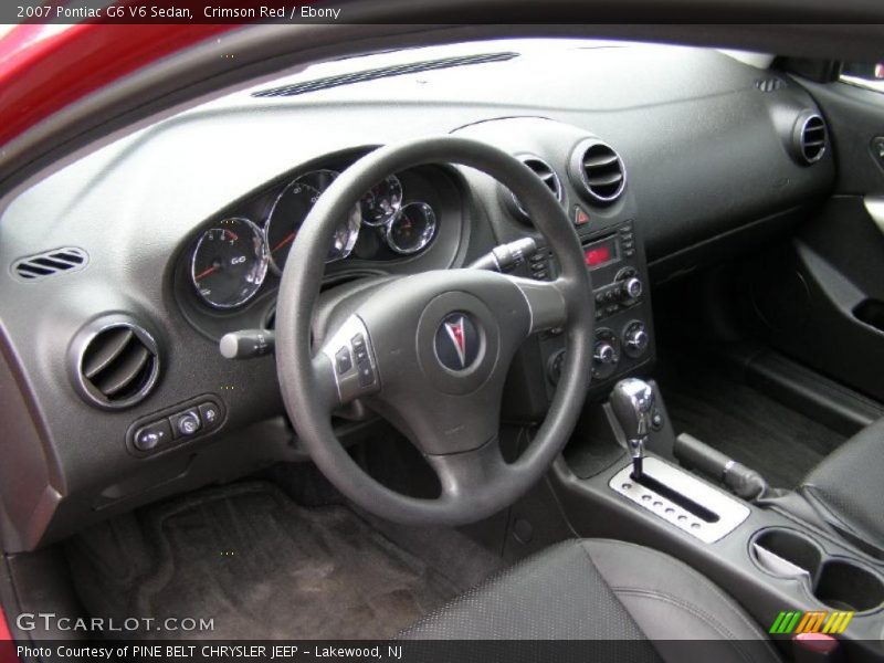Crimson Red / Ebony 2007 Pontiac G6 V6 Sedan