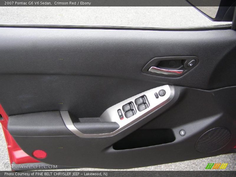 Crimson Red / Ebony 2007 Pontiac G6 V6 Sedan