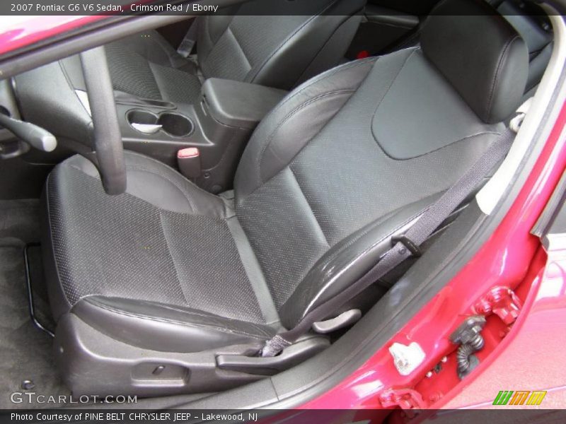 Crimson Red / Ebony 2007 Pontiac G6 V6 Sedan
