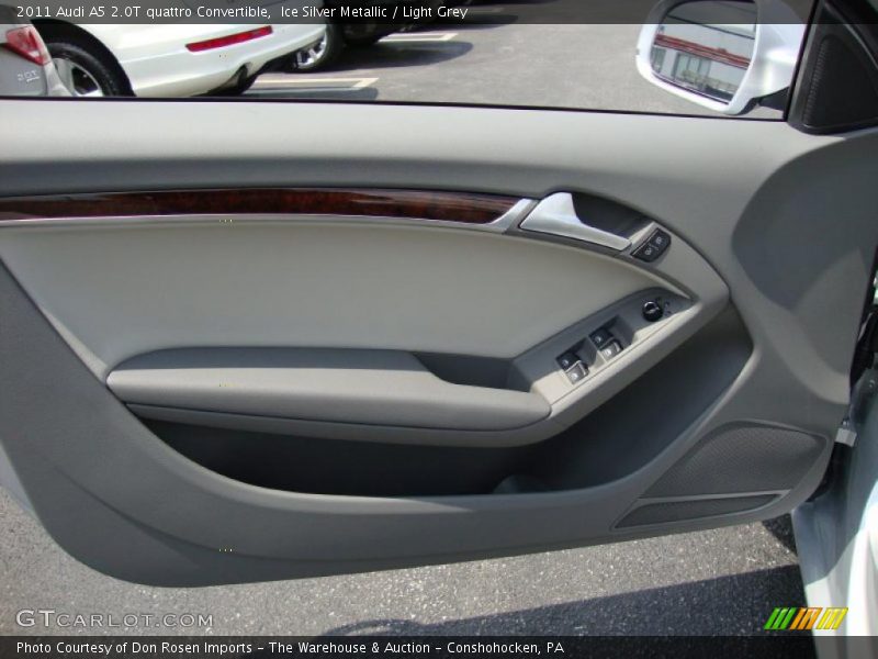 Ice Silver Metallic / Light Grey 2011 Audi A5 2.0T quattro Convertible