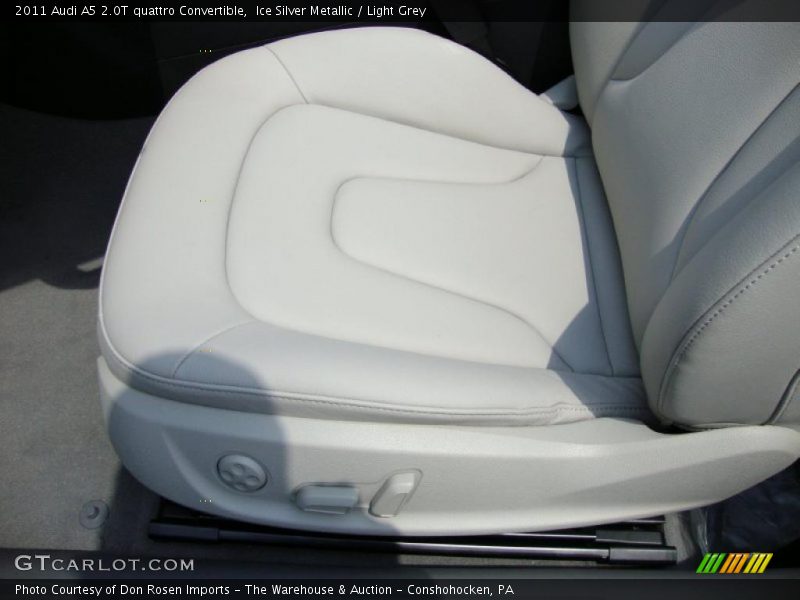 Ice Silver Metallic / Light Grey 2011 Audi A5 2.0T quattro Convertible