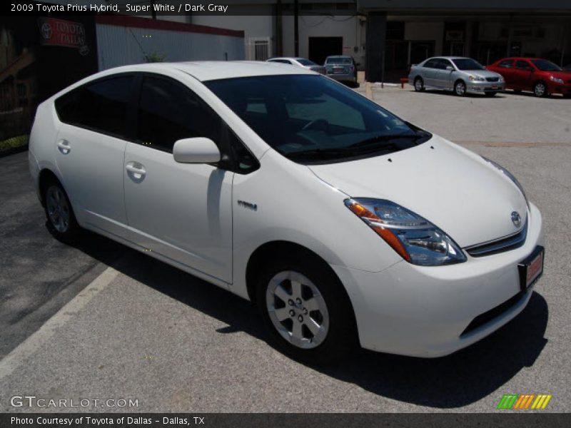 Super White / Dark Gray 2009 Toyota Prius Hybrid