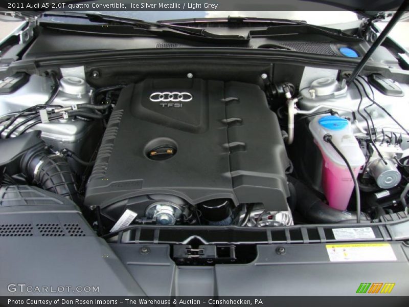Ice Silver Metallic / Light Grey 2011 Audi A5 2.0T quattro Convertible