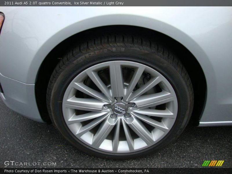 Ice Silver Metallic / Light Grey 2011 Audi A5 2.0T quattro Convertible