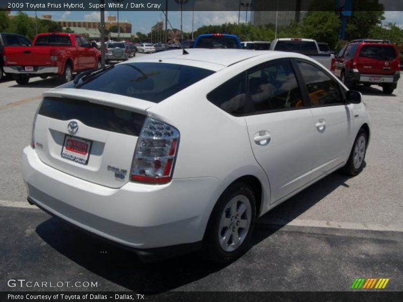 Super White / Dark Gray 2009 Toyota Prius Hybrid